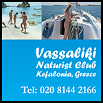 Vigla Natura naturist nudist holidays Vassaliki Greece Kefalonia
