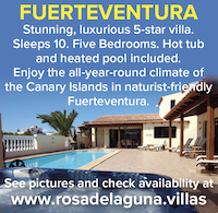 Fuerteventura canary islands naturist villa five star nudist naked holidays vacations