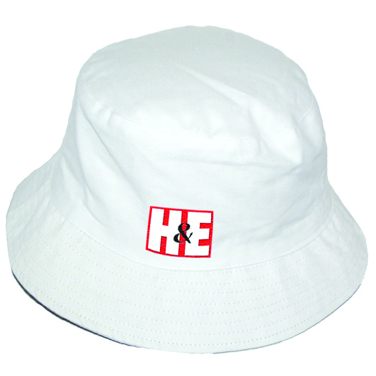 H&E white bucket hat