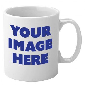 Custom mug printing - the image of your choice on a white 11oz mug